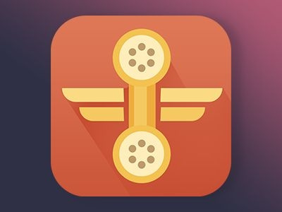 App Icon for a Jet Broker (ver. 1) app broker icon jet phone wings