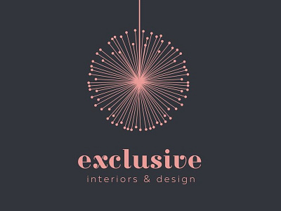 Exclusive Interiors & Design design exclusive flower interiors lamp light logo