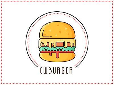 EshBurger, version 1 burger dzhubga fastfood lineart liquid logo russia shop