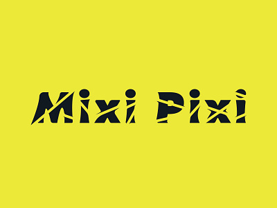 Mixi Pixi brand typogaphy