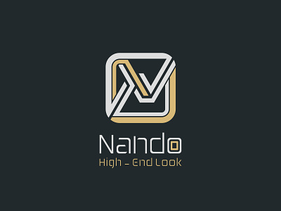 Nando brand branding design identity illustrator logo logotype monogram typogaphy vector