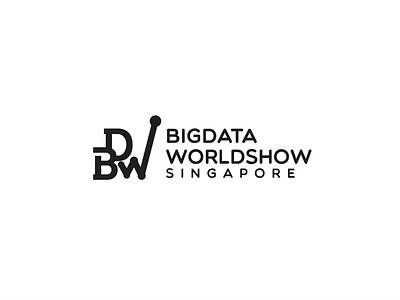 Big Data Worldshow Singapore bigdata branding design design art logo logo design logotype mark monogram singapore type typography vector