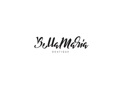Bella Maria Boutique boutique branding branding design calligraphy calligraphy and lettering artist design design art fashion fashion brand letter lettering logo logotype mark type typography vector