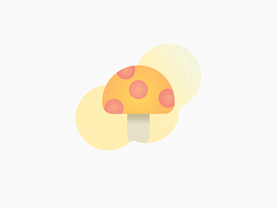 Mushroom illustration affinity designer art design art flat flatdesign grainy illustration marker mushroom