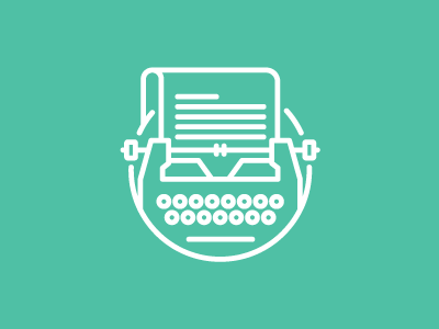 Copywriter Icon copywriter icon illustration typewriter writing
