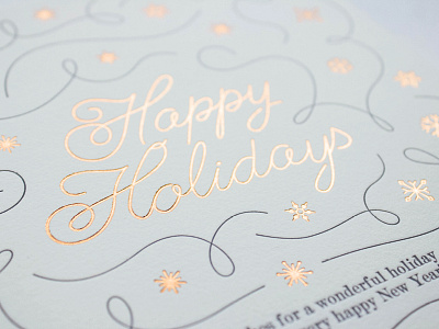 Foil Holiday Card card christmas foil holiday letterpress