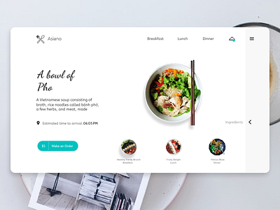 Concept Restaurant Website Design