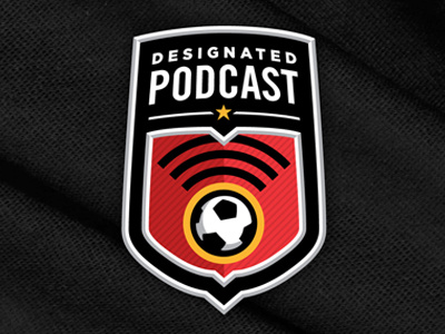 Designated Podcast Logo branding crest dc united football futbol major league soccer mls podcast soccer soccer ball sports washington dc