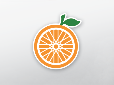 Bike Shop Logo bike shop bikes florida logo orange spokes