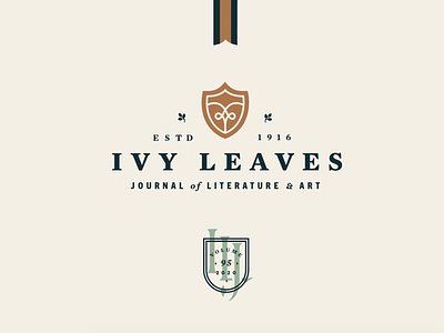 Ivy Leaves Brand Refresh Elements badge journal publication student