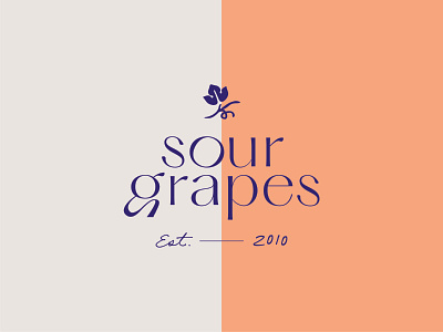 Sour Grapes Unused Concept peach