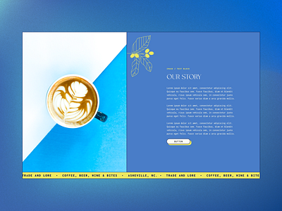 Coffee Shop Website asheville nc avl nc cafe cafe website coffee coffee site graphic design type styling web design
