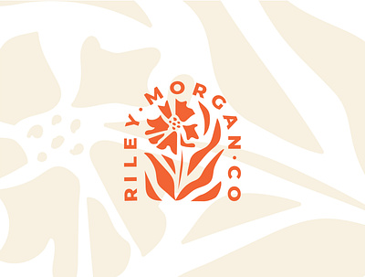 RileyMorgan Co Logo floral illustration photography logo