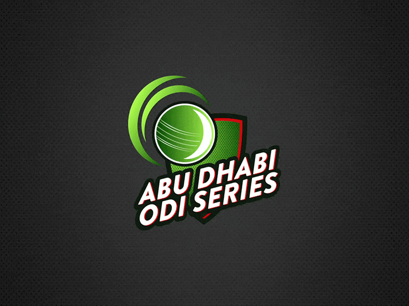 ODI Series Logo 3d abu dhabi animation cricket dubai graphic design motion graphics sports