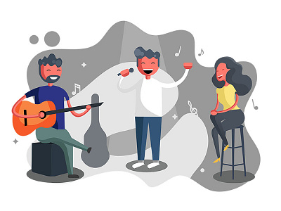 Events & Activities activities dribbble event girl guitarist invite music shot singing spotlight