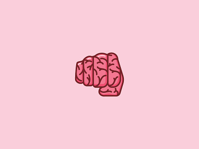 Fist Brain brain fist logo mind