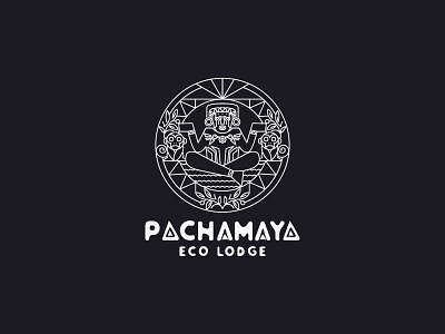 Pachamaya lineart lodge logo mythology nature pachamaya