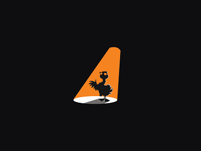 Goose animal design illustration light logo spot