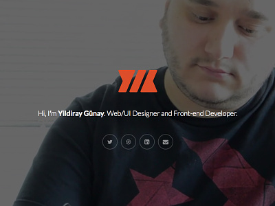 Personal website update (temporary) design designer developer end front personal portfolio web website yildiray
