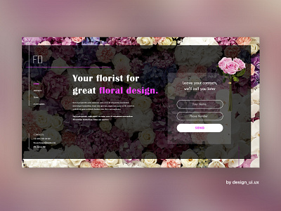 Flower Shop webdesign