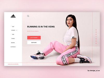 Adidas Website Redesign adidas originals design flat ui ux webdesign