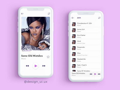 Music App Design app appdesign design human interface guidlines ios ui ux
