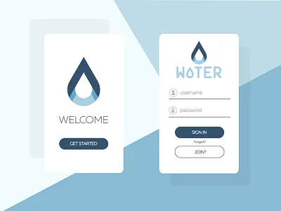 Water: Check-In screen design animation app art brand branding design icon illustration minimal typography ui ux vector vector art