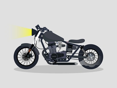 1986 Honda Rebel animation art brand design gradient icon illustration type ui ux vector vector art web website