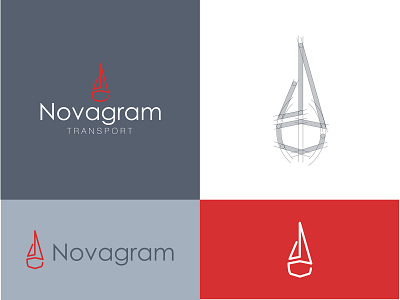 Novagram Transport art brand branding clean design gradient icon identity illustration lettering logo minimal type typography vector vector art