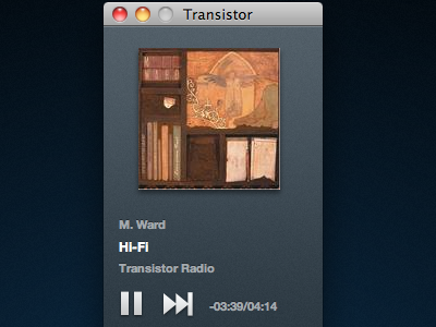 Transistor pandora app app mac