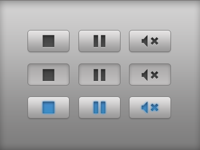 Button states for audio in Mac app