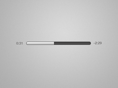 Audio progress bar