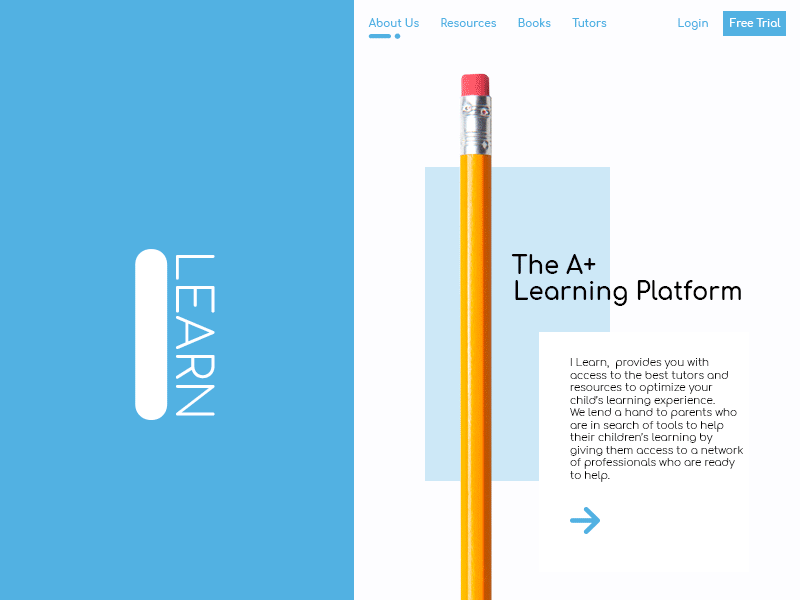 Tutoring Platform study about page app design graphic design learning page schools ui user centered ux web design website
