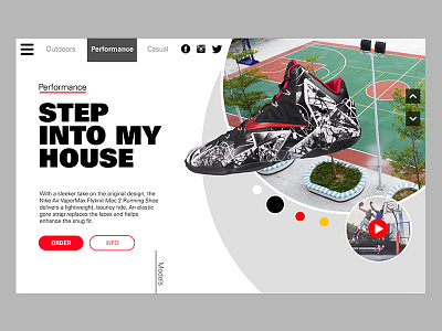 Nike Product page 2 design nike page product design prototype shoe ui ux web design