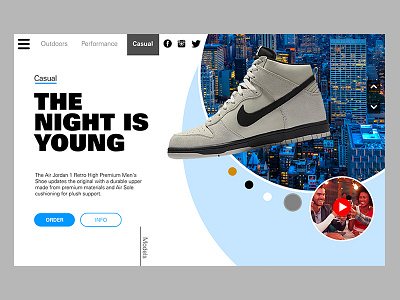 Nike Product Page 3 design nike product design prototype shoe ui ux web design