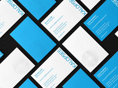Kalopsee - Businesscard brand branding businesscard corporate image design embossing eye graphic identity logo optical print visual identiy