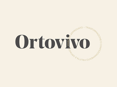 Ortovivo brand brand identity branding garden logo logos natural visualidentity