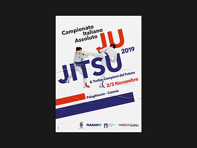 Absolute Italian Championship of JuJitsu 2019 - Poster 70x100 championship event graphic poster sport sport design sports design visual identity