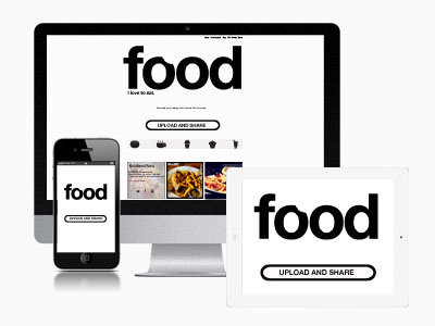 Food App (idea) food icons ipad iphone white