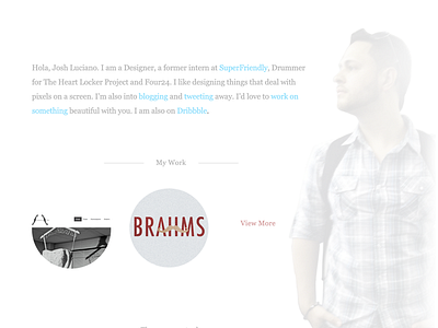 Screen shot of my re-design site.