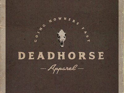 Deadhorse Apparel branding distressed logo logo design vintage