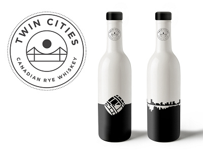 Twin Cities Rye Whiskey Branding