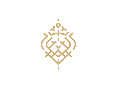 Logo design concept - Lion in the crown branding branding concept crown linear icons lion logo