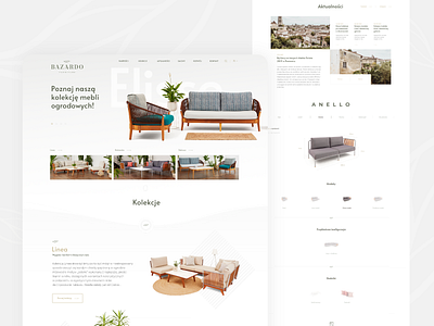 Website - Furniture store branding concept design furniture interface modern website