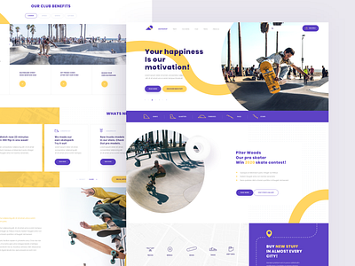 Skateboard website concept