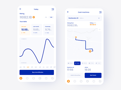 Cryptocurrency App app concept design interface mobile ui ux