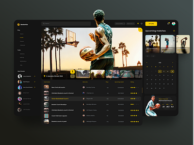 BasketGo dashboard app concept design interaction interface landing logo page ui web