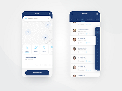 Mobile app design concept view app interface ios mobile ui ux