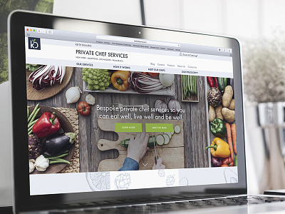 Private Chef Services Website branding illustration web design website