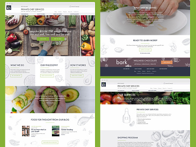 Private Chef Website Design branding food web design website